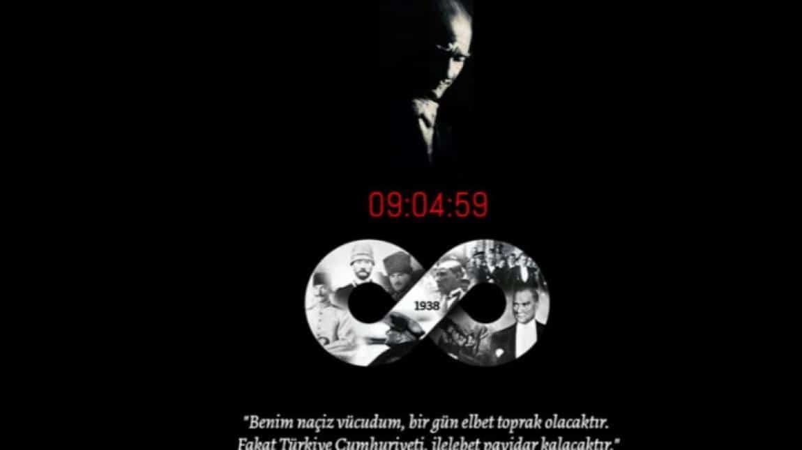 Ulu Önder Gazi Mustafa Kemal Atatürk 10 Kasım'da törenle anıldı
