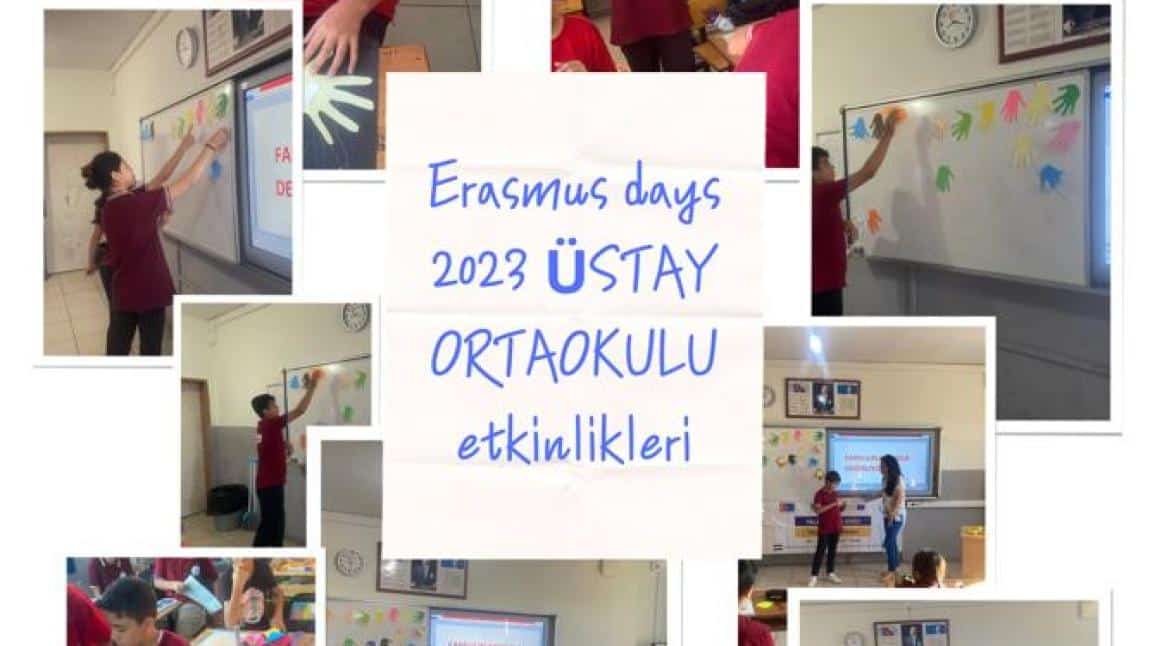 2023 Erasmusdays Üstay Ortaokulunda etkinliklerle kutlandı
